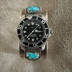 Vintage Turquoise cuff watch